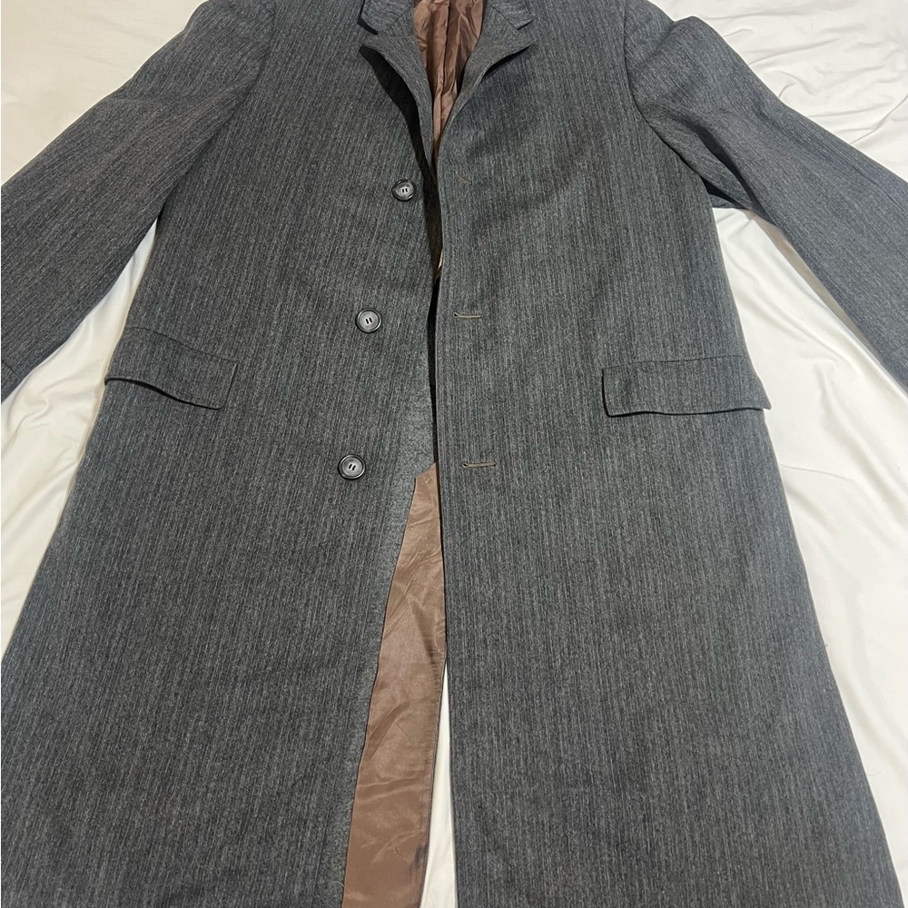 Vintage Venetian Varsity-Town Clothes Men's Gray Overcoat